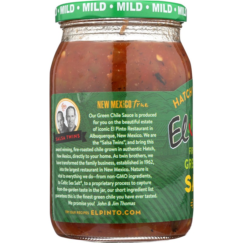 El Pinto Green Chile Sauce, Mild, 16 Ounce (Pack of