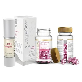 Lovy Care Duo Crema facial Q10Colgeno-Lovy Care 30 ml pH 5.5  Cpsulas faciales Colgeno biotina-Juveternal 90 caps Biogeneradora Renovacin celular...  