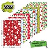 JarThenaAMCS 60 Sheets Christmas Pattern Paper A5 Snowman Santa Snowflake