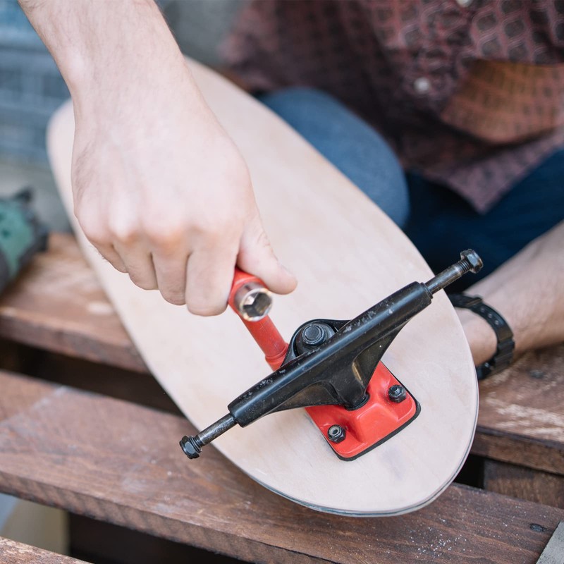 PATIKIL All-in-One Skating Tool Multi-functional Portable Skateboard T Tool Accessories