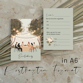 10 x Invitation Cards with Envelopes Invitation Garden Party Cocktail 10 x 15 cm Party Birthday Party Event Adult Children's Birthday Wedding Summer Party