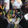 Leluckzhong Holographic DND Sharp Edge Roleplaying Polyhedral Dice Set,for Dungeons