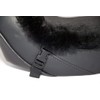 Alaska Leather Large Sheepskin Buttpad® - Motorcycle Seat Pad (Black