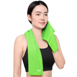 GOT Sports Cooling Towel (40"x12") – Chilly Towel for Neck & Face Wraps - Cooling Rag for Hiking, Gym, Yoga & Workouts (Green)