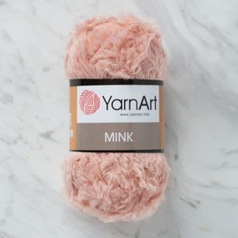 Yarnart Mink Fur, 50 gr Soft Chunky Fluffy Faux Fuzzy Eyelash for Crochet Knit Clothes Knitting 1,76 oz 82 yds amigurumi Puffy Yarn (341)