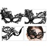 Lotsdonxia Elegant Black Lace Masquerade Mask Stylish Mystery and Glamour