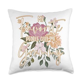 My Favorite People Call Me Grammy Throw Pillow