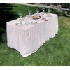 The Folding Table Cloth 6 Foot Blush 30x72x29…