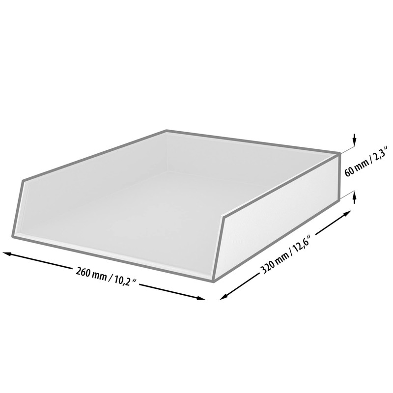 Rössler S.O.H.O.Stackable Filig Tray for A4 - Powder, Black