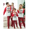 JAXUH Family Christmas Pajamas Matching Sets, Classic Plaid Pants and
