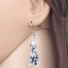 DUOWEI Acrylic Novelty Spot Dalmatian Dog Earrings Lovely Pets Drop