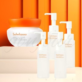 Sulwhasoo Firming Cream 75ml Sulwhasoo Gentle Cleansing Oil 200ml (4 50ml) Set / 설화수 탄력크림 75ml  설화수 순행 클렌징 오일 200ml (50ml 4개) 세트