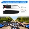VekAuto 1 Set Motorcycle Rear View Mirrors Handlebar Mirrors Universal