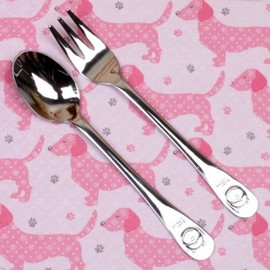 Bear Kids Spoon/Fork 2-Piece Set / 베어 아동 스푼포크 2P세트