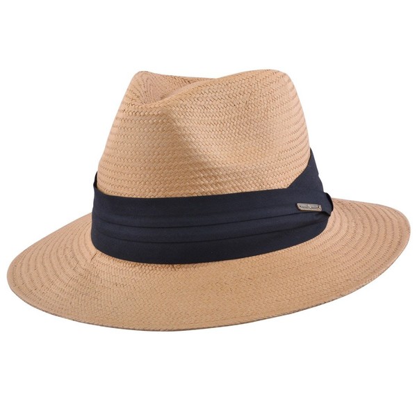 MAZ Unisex Paper Straw Crushable Foldable Summer Panama Fedora Hat