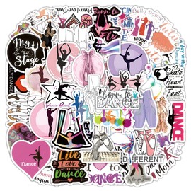 100 Gymnastics Stickers - Waterproof Vinyl Stickers for Laptops, Scrapbooks, Skateboards, Cars and Luggage - Perfect Gifts for Children, Teenagers and Adults, Cute Stickers