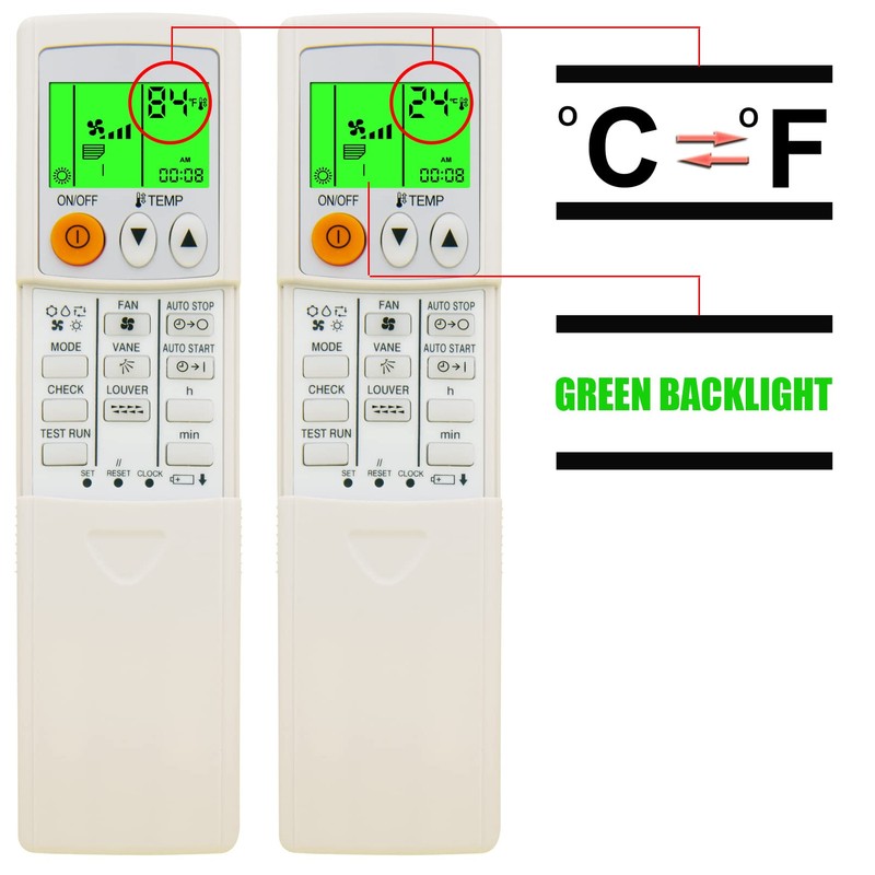 CHOUBENBEN Replacement for Mitsubishi Electric Air Conditioner Remote Control PKA-A12HA7