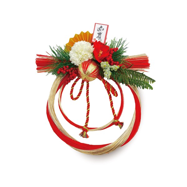 2024 mamawreath HSK-4612R New Year's Ornament, Entryway, Entrance, New Year's