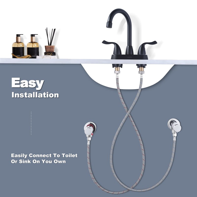 ARCORA 30” Length Faucet Hose Connects Bathroom Kitchen Sink to