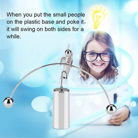 Mini Steel Balance Ball, Balance Physics Toys-Weightlifter Kinetic Art Balance Toy Decompression Psychology Toy-Home Office Desk Decoration