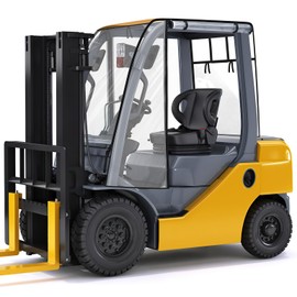 KEMIMOTO Forklift Cover for Rain with Rear Window, Waterproof Cab Enclosure Clear Fork Truck Cover with 0.5MM PVC Film, Anti-UV Universal Fit, 55"Top 45" L x 40" W x 52" H, Fit Forklift up to 6000 lb