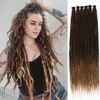 Leeven 24 Inch Ombre Dreadlock Extensions 40 Strands Hippie Single