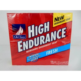 OLD SPICE HIGH ENDURANCE SOAP FRESH 12 BARS PER PACK *ORIGINAL FORMULA*