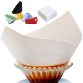 nu24 Pour Over Coffee Maker Set (Red) – Premium Non-Woven Filters & Portable Silicone Dripper, No Pre-Rinsing, Adjustable Flow Rates, Eco-Friendly, Perfect for Home or Travel