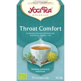 Yogi TEAS - AYURVEDIC Organic Ancient Herbal Formula Throat Comfort 17bags (Pack of 1)