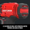 Craftsman CMCK200C2R 20V Variable Speed Lithium-Ion 1/2 in. Cordless Drill