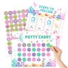 Mermaid Potty Training Chart with Reward Stickers – Bathroom Routine