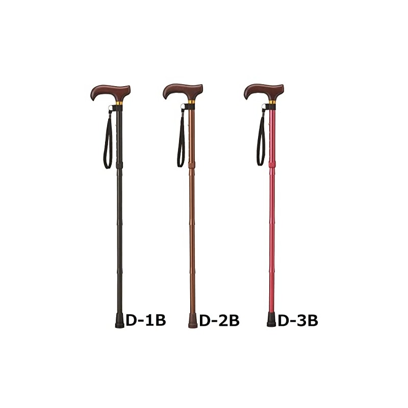 ケイ・ホスピア 愛杖 Dシリーズ 折りたたみタイプ ステッキ ブラウン D-2B