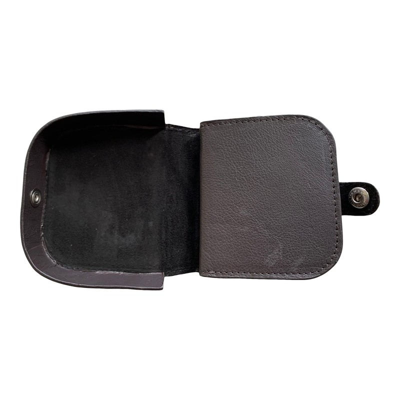 Lorenz Goat Nappa Leather Square Tray Purse with note section