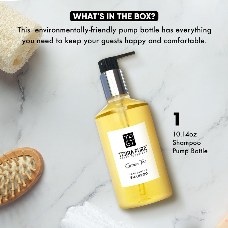 Terra Pure Green Tea Shampoo 10.14oz Pump | Clean Honey
