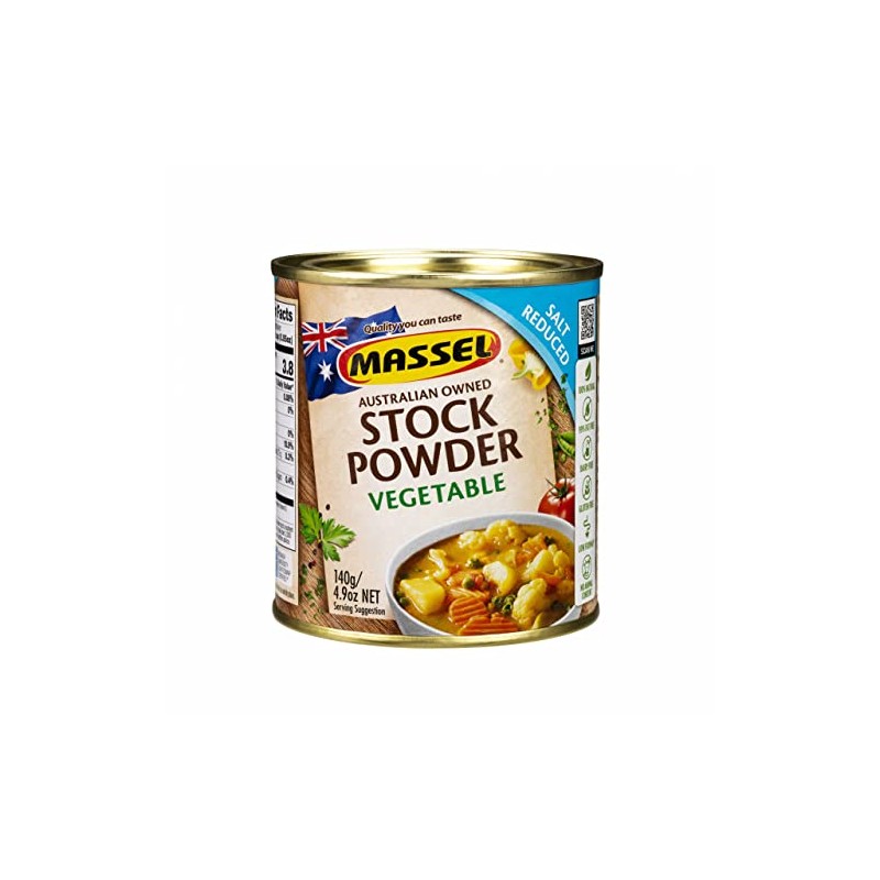 Massel Powder Tub SALT REDUCED Vegetable 3 x 140g