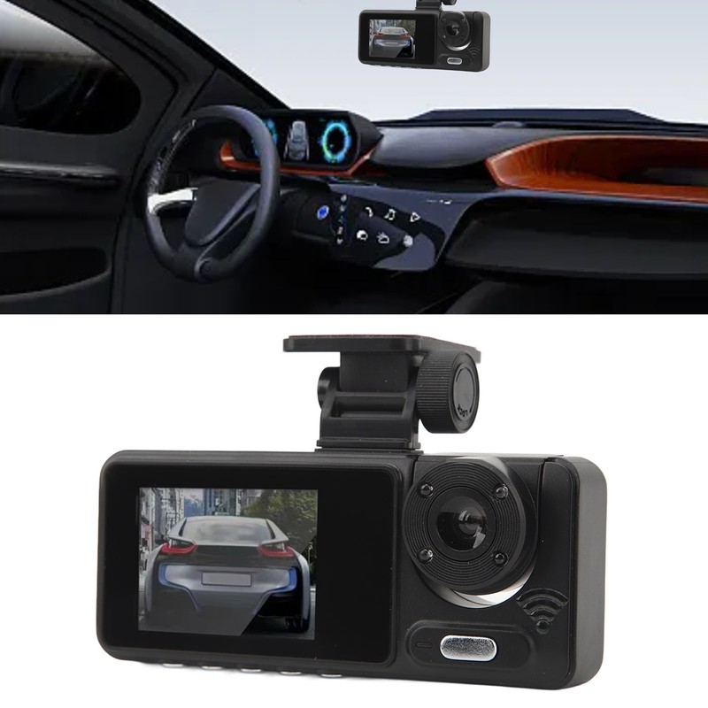 1080P Dash Cam with Triple Lens 2 Inch IPS Display