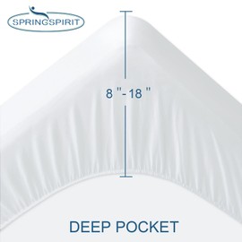 2 Pack Queen Mattress Protector Waterproof Mattress Topper Pad Cover Fitted Sheets up -18'' Premium Terry Absorbent & Skin Friendly Machine Wash Highly Protection Mattress Protector Queen Size