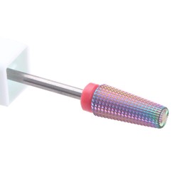 MZCMSL 5 in 1 Carbide Nail Drill Bit for Removing Acrylic or Gel, Both Left and Right Handed - Two Way Rotate Use,3/32 Shank efile Bit (Fine,Multicolor)