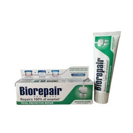 Biorepair Biorepair: "Total Protective Repair" Toothpaste with microRepair, New Formula - 2.5 Fluid Ounce (75ml) Tubes (Pack of 2) [ Italian Import ]