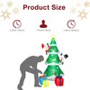 8FT Inflatable Christmas Tree with LED Lights, 8 Feet Snowman
