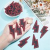 HOBBIESAY Pack of 30 Patches with Lightning for Iron-On Embroidered