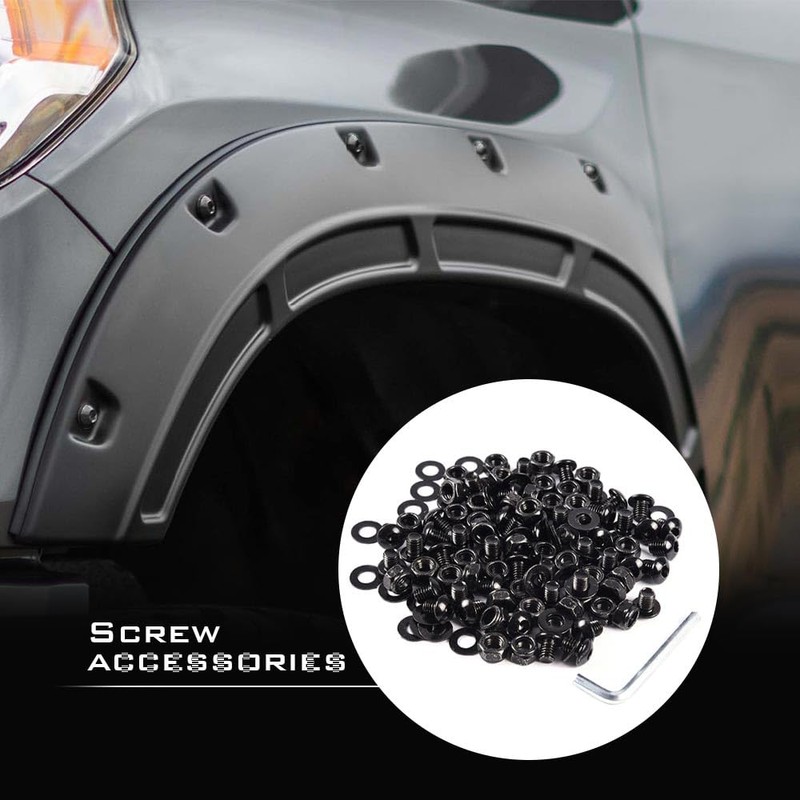 G-PLUS Universal Fender Flares Screw/Bolt Hardware Kit Set Compatible with