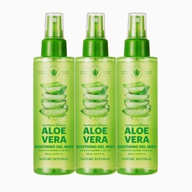 Nature Republic Moisture soothing Nature Republic Soothing & Moisture Aloe Vera Soothing Gel Mist 155ml, 3 pieces / 수분 진정 네이처리퍼블릭 수딩 앤 모이스처 알로에베라 수딩젤 미스트 155ml, 3개