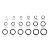 279Pcs/Kit 18 Sizes Rubber O-Ring Washer Assortment Kit, Black O