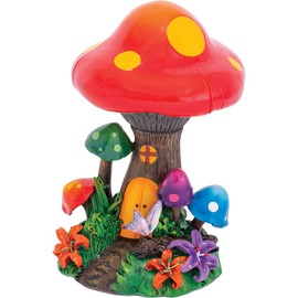9.5" Fujima Colorful Large Mushroom Forest Hidden Storage Ashtray, Perfect for Smoking Lounges, Patios, and Outdoor events - Durable and Easy to Clean