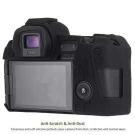 Easy Hood Case Compatible with Canon EOS R Digital Camera, Anti-Scratch Soft Silicone Rubber Housing Case Shell Protective Cover Skin Protector Guard Shield (Black)