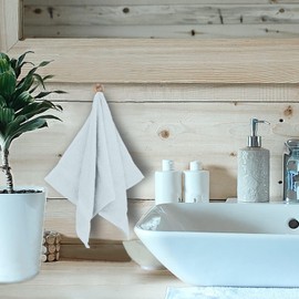 BC BARE COTTON Luxury Hotel & Spa Bride and Groom Washcloths Wedding Engagement