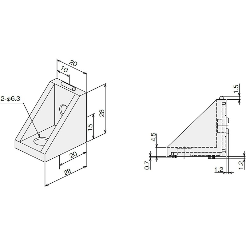SUS (エスユウエス) D Bracket Cross S SFJ-045, Pack of 10