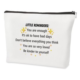 QONCV Inspirational Gifts for Women, Motivational Makeup Bag Encouragement Emotional Support Cheer Up Positive Sobriety Thinking of You Get Well Cosmetic Bags Gifts for Woman Friends Ideas