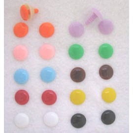 Safety Eyes for Teddy Bears and Dolls Round Button Style (9mm)